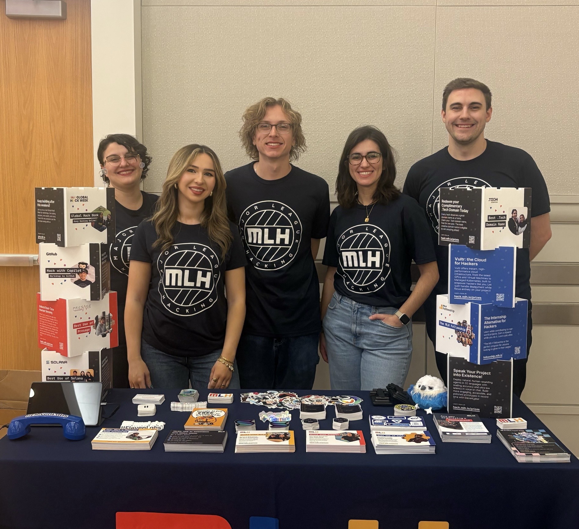 Samantha at MLH hackathon